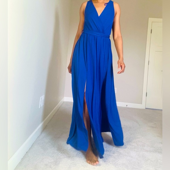 AX Paris Blue Maxi Dress - Picture 7 of 12